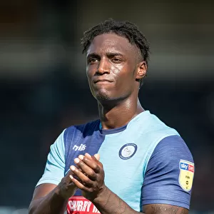 Anthony Stewart in Intense Face-off during Wycombe Wanderers vs Blackpool, Sky Bet League 1, 2018-19