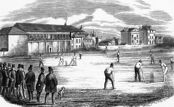 A cricket Match at Lords in 1858