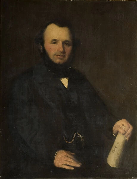 Portrait of James Cochran Stevenson (oil on board)