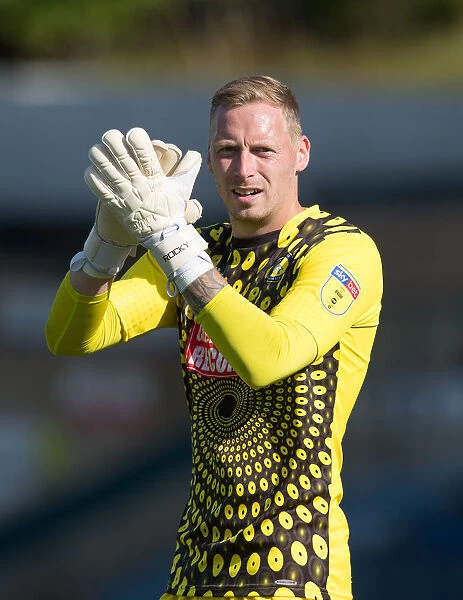 Blackpool vs Wycombe Wanderers: Goalkeeper Ryan Allsop in Action during Sky Bet League 1 Match, August 2018