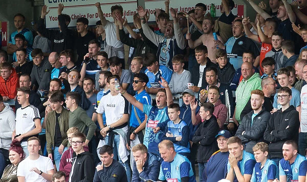 Passionate Wycombe Wanderers Fans in Action against Oxford United (15 / 09 / 18)