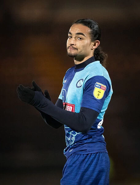 Randell Williams of Wycombe Wanderers Faces Off Against Barnsley, December 8, 2018 (#24 in Action)