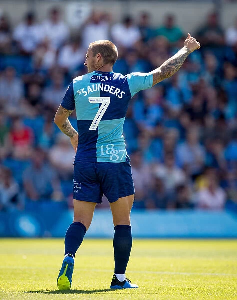 Sam Saunders in Action: Wycombe Wanderers vs Blackpool, Sky Bet League 1, 2018-19