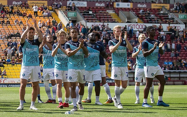 The team before the win at Bradford