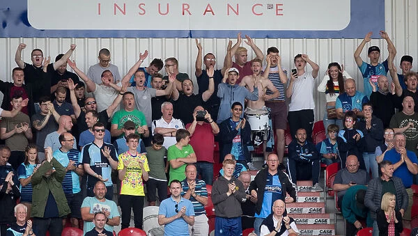 Wycombe fans at Doncaster