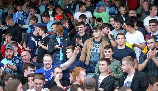 Wycombe fans against Oxford