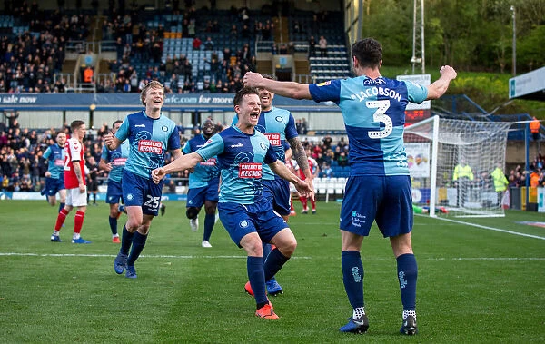 Wycombe Wanderers: Celebrating Promotion to League One after Thrilling Win against Fleetwood Town (April 5, 2019)