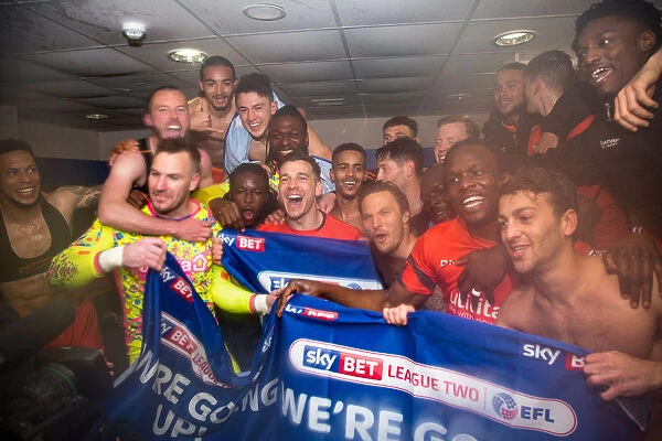 Wycombe Wanderers: Promoted to League 2 - The Thrilling Moment of Celebration at Chesterfield's b2net Stadium (April 2018)