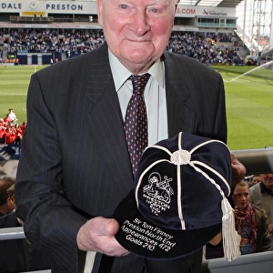 Sir Tom Finney Honored at Preston North End vs Blackpool: A Special Tribute in Football Championship Game, November 4, 2009