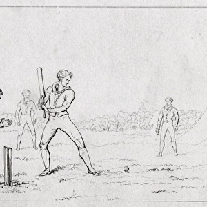 A cricket Match in the early 19th century