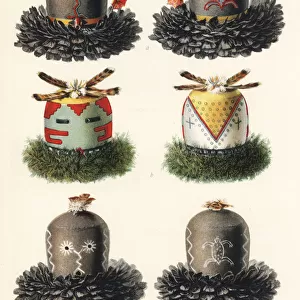 Masks of god and goddesses accompanying He mishikwe