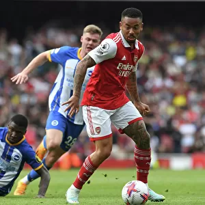 Gabriel Jesus in Action: Arsenal vs Brighton & Hove Albion, Premier League 2022-23