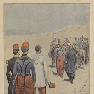 The reception of Horace Vernet (colour litho)