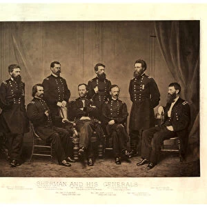Sherman and his Generals [Blair added from another negative before printing]
