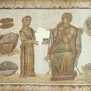 The Woman of Sidi Ghrib at her Toilet (mosaic)