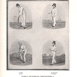 Early Victorian cricketers, 19th century (1912)
