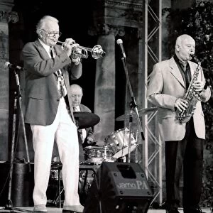 Jimmy Hastings and Humphrey Lyttelton, Hever Castle, Kent. Artist: Brian O Connor