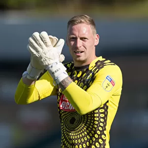 Blackpool vs Wycombe Wanderers: Goalkeeper Ryan Allsop in Action during Sky Bet League 1 Match, August 2018