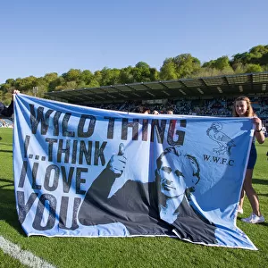 Gareth Ainsworth and Family: Wycombe Wanderers Promotion Celebrations in Sky Bet League 2, 2017-18 Season (Stevenage vs Wycombe, Adams Park)