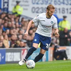 Jason McCarthy of Wycombe Wanderers in Intense Action Against Portsmouth, September 22, 2018