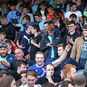 Wycombe fans against Oxford