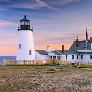 Pemaquid Point Light in Bristol, Maine, USA