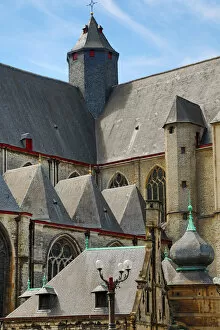 Rooftops of Saint Michaels Church, Ghent, Belgium