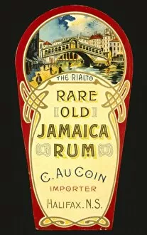Label design for Rialto Rare Old Jamaica Rum