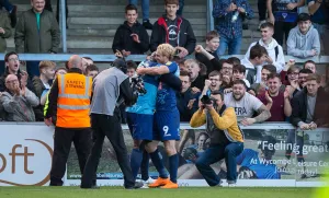 Adebayo Akinfenwa and Craig Mackail-Smith
