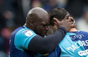 Adebayo Akinfenwa and Joe Jacobson