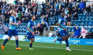 Fred Onyedinma celebrates
