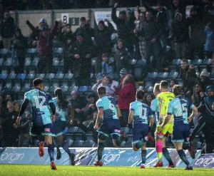 Marcus Bean celebrates after scoring against Carlisle United Marcus Bean celebrates after scoring against Carlisle United