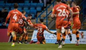 Nathan Tyson celebrates